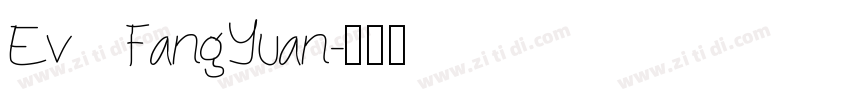 Ev   FangYuan字体转换